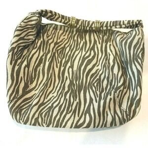street level tote bag cotton Hemp beige,olive, gold thread detail ,New W/ defect
